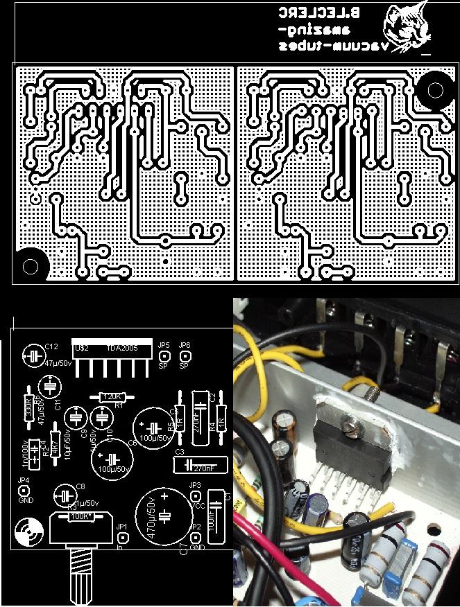 Amp 2x20 pcb