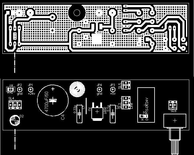 Amp aux pcb