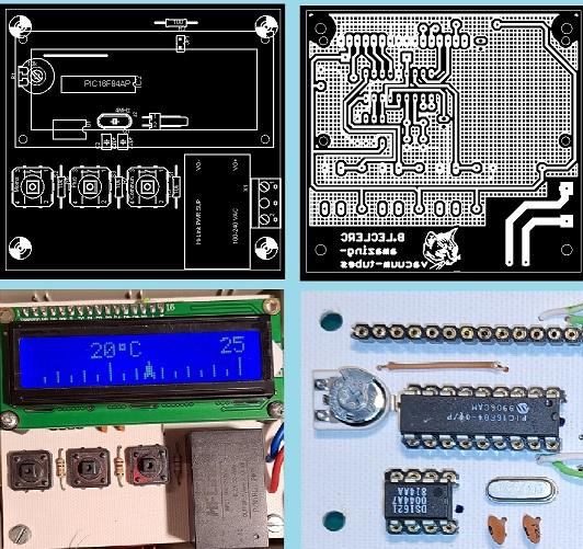 Thermostat lcd pcb