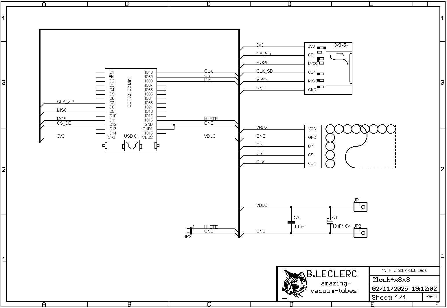 Wifi clock 4x8x8 sch
