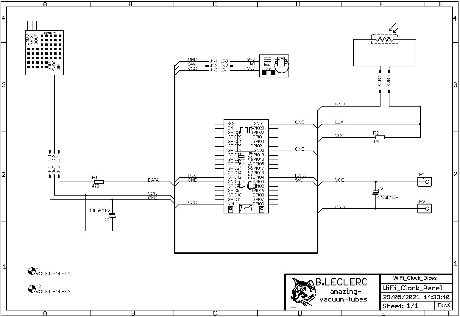 Wifi clock pannel sch